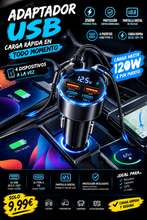 Cargar imagen en el visor de la galería, Adaptador USB para vehículos

